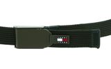 TOMMY HILFIGER TJM Slide Belt W90 Dark Olive TOMMY HILFIGER TJM Slide Belt W90 Dark Olive