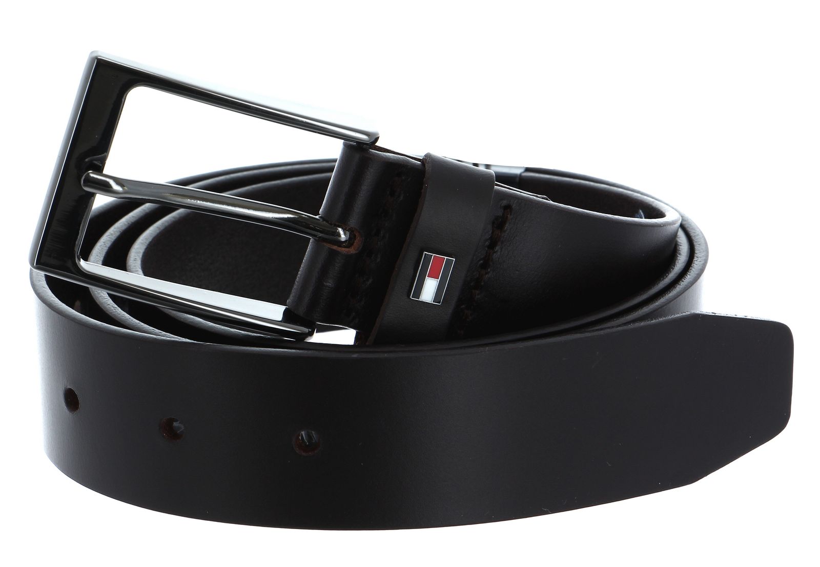 TOMMY HILFIGER Layton Leather Belt 3.5 W115 Testa di Moro