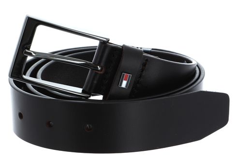 TOMMY HILFIGER Layton Leather Belt 3.5 W80 Testa di Moro