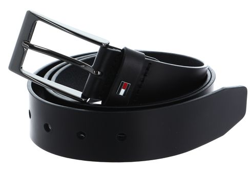 TOMMY HILFIGER Layton Leather Belt 3.5 W80 Black TOMMY HILFIGER Layton Leather Belt 3.5 W80 Black