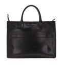 THE BRIDGE Dante 2 Handle Briefcase Nero / Palladio o Nickel