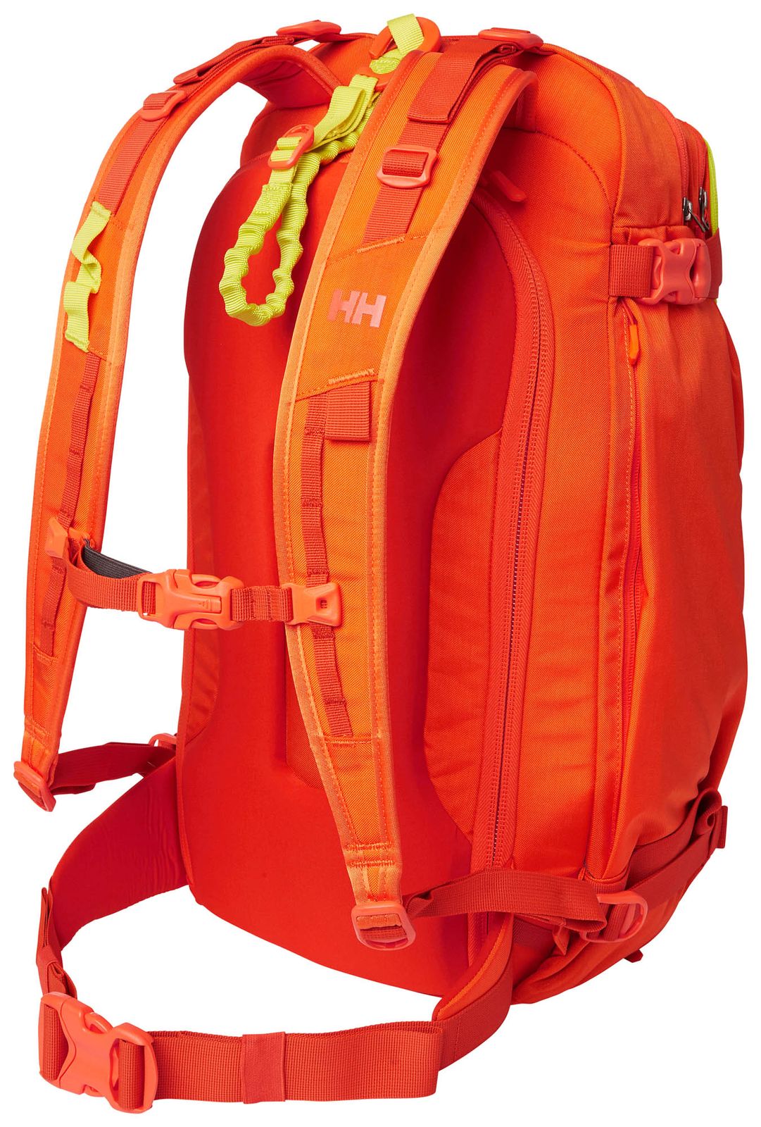 bright orange backpack