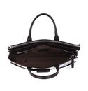 THE BRIDGE Dante 2 Handle Briefcase Castagna / Nickel