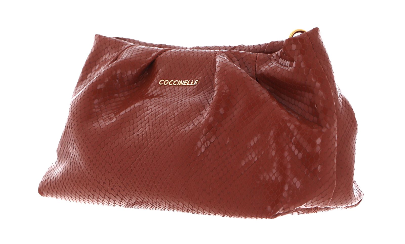 COCCINELLE Ophelie Snake Handbag Cinnamon