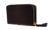 COCCINELLE Tassel Tejus Zip Around Wallet Chocolate COCCINELLE Tassel Tejus Zip Around Wallet Chocolate