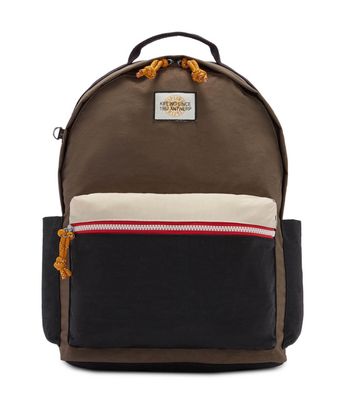 kipling Damien Backpack M Valley Taupe Black