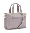 kipling Basic Eyes Wide Open Amiel Medium Handbag Grey Gris