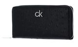 Calvin Klein Re-Lock Slim Zip Around Wallet Logo Black