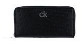 Calvin Klein Re-Lock Slim Zip Around Wallet Logo Black