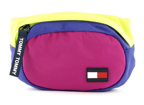 TOMMY HILFIGER Kids Core Bumbag Court Purple / Neo Lime Mix