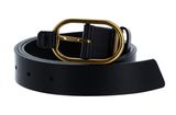 TOMMY HILFIGER TJW Luxe Oval Buckle Belt W90 Black