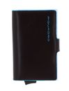 PIQUADRO Blue Square Compact Wallet Mogano
