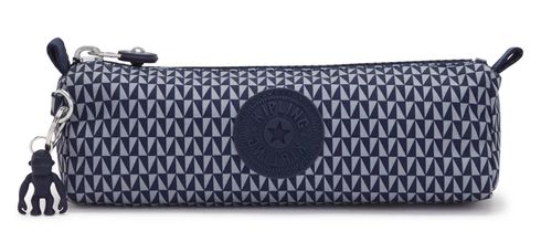 kipling Back To School Print Freedom Medium Pencase Triangle Blue