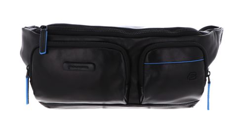 PIQUADRO Blue Square Revamp Bum Bag With RFID Nero