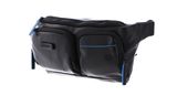 PIQUADRO Blue Square Revamp Bum Bag With RFID Nero PIQUADRO Blue Square Revamp Bum Bag With RFID Nero