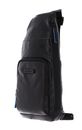 PIQUADRO Blue Square Revamp Mono Sling Bag Nero PIQUADRO Blue Square Revamp Mono Sling Bag Nero