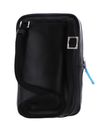PIQUADRO Blue Square Smartphone Men's Neck Strap Wallet RFID Nero