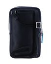 PIQUADRO Blue Square Smartphone Men's Neck Strap Wallet RFID Blu2