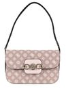 GUESS Hensely Logo Convertible Shoulder Bag Blush Multi