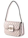 GUESS Hensely Logo Convertible Shoulder Bag Blush Multi