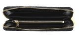 PATRIZIA PEPE Piping Croco Zip Around Wallet Nero PATRIZIA PEPE Piping Croco Zip Around Wallet Nero
