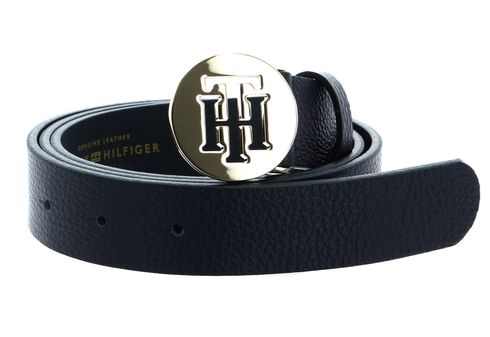 TOMMY HILFIGER TH Round Belt 3.0 W80 Desert Sky