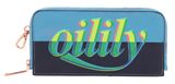 Oilily Logo Mania Card Zip Wallet L Adriac Blue