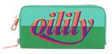 Oilily Logo Mania Card Zip Wallet L Mint Leaf