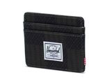 Herschel Charlie RFID Wallet Black Checkered Textile