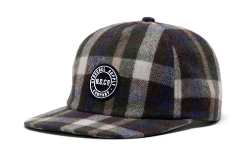 Herschel Scout Felt Patch Hat Green / Blue Plaid