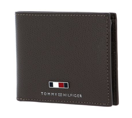 TOMMY HILFIGER Business Leather Mini CC Wallet Hazy Brown
