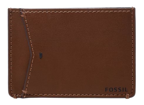 FOSSIL Joshua Vegan Cactus Card Case Medium Brown