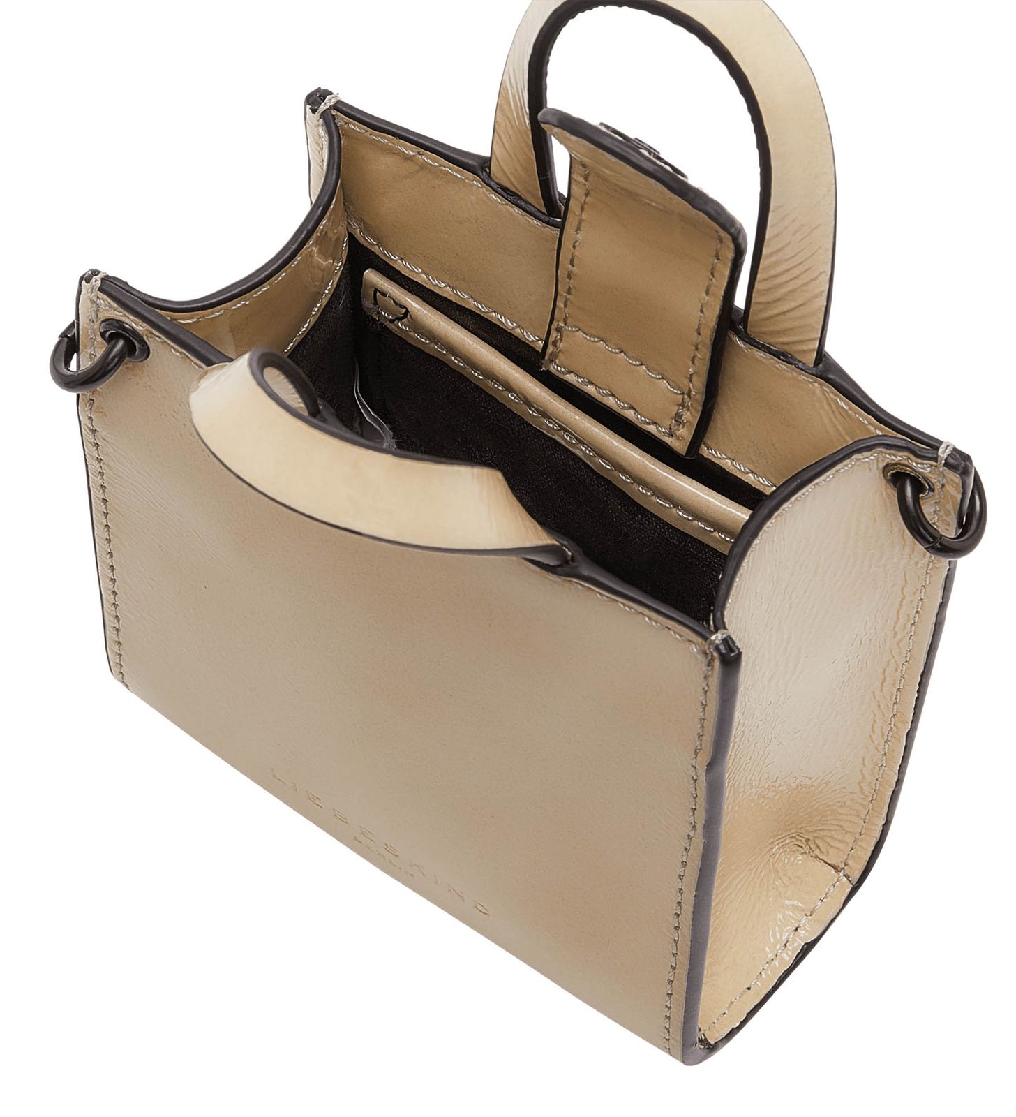 Liebeskind Penelope Croco S Borsa a tracolla pelle in rilievo taupe - 2110104002