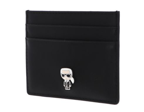 KARL LAGERFELD Patsy K / Ikonik Pin Cardholder Black