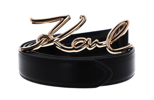 KARL LAGERFELD K / Signature Belt W80 Black