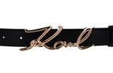 KARL LAGERFELD K / Signature Belt W80 Black