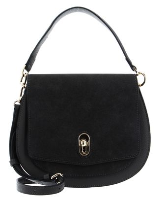 SEIDENFELT MANUFAKTUR SFM214 Midi Saddle Bag M Antracite / Gold