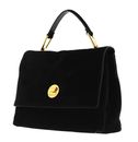 COCCINELLE Liya Suede Handbag Noir / Noir