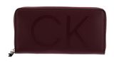 Calvin Klein CK Set Zip Around Wallet Large Bordeaux Calvin Klein CK Set Zip Around Wallet Large Bordeaux