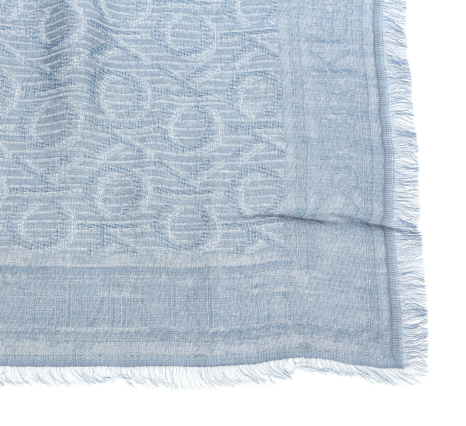 Calvin Klein Monogram Jaquard Scarf Powder Blue