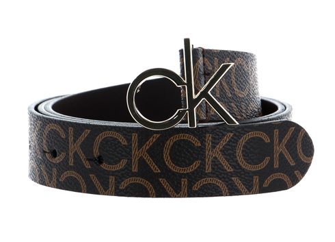 Calvin Klein Re-Lock Logo Belt 30MM Mono W110 Brown Mono