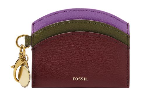 FOSSIL Polly Card Case Wine Multi