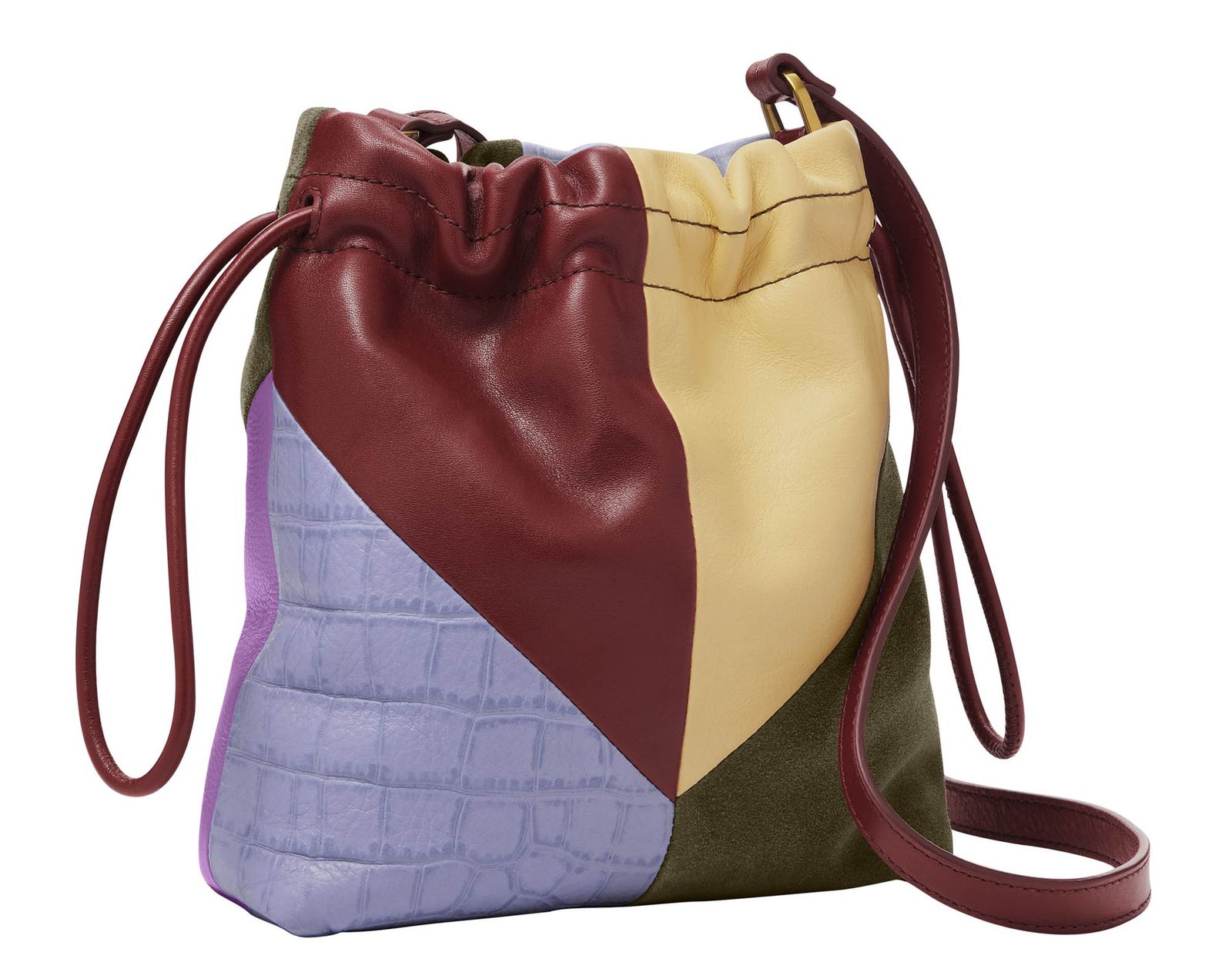 FOSSIL Gigi Drawstring Crossbody Patchwork Buy bags, purses