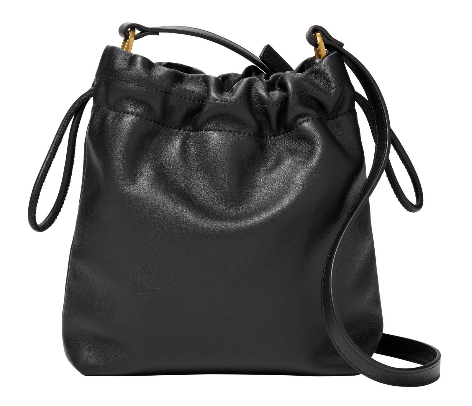 FOSSIL Gigi Drawstring Crossbody Black Buy bags, purses & accessories