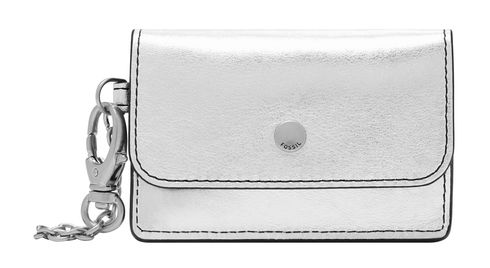 FOSSIL Valerie Card Case Silver Metallic