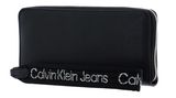 Calvin Klein CKJ Ultra Light Zip Around Wallet Wristlet Black Calvin Klein CKJ Ultra Light Zip Around Wallet Wristlet Black