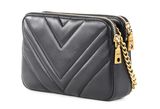 DKNY Vivian Double Zip Crossbody Bag S / M Blk / Gold