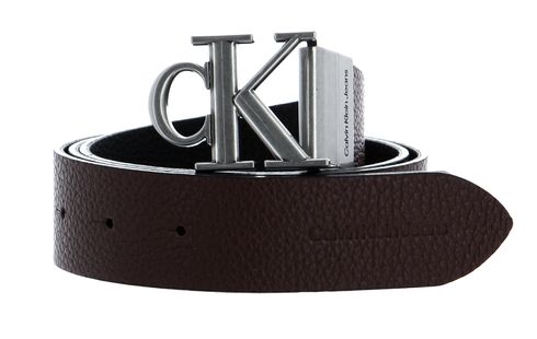 Calvin Klein CKJ Mono Hardware Reversible Belt 35MM W105 Black / Bitter Brown