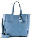 abro Leather Artemide Shopper Chessboard Small S Dreamblue