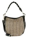 abro Raffia Jacquard Hobo Bag Jamie Small S Black / Natural